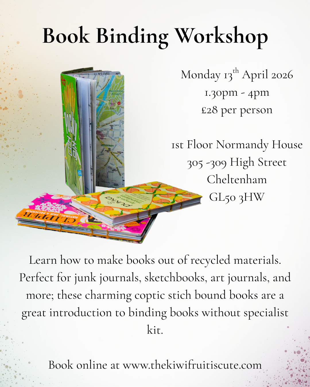 Book Binding Workshop 13/04/2026