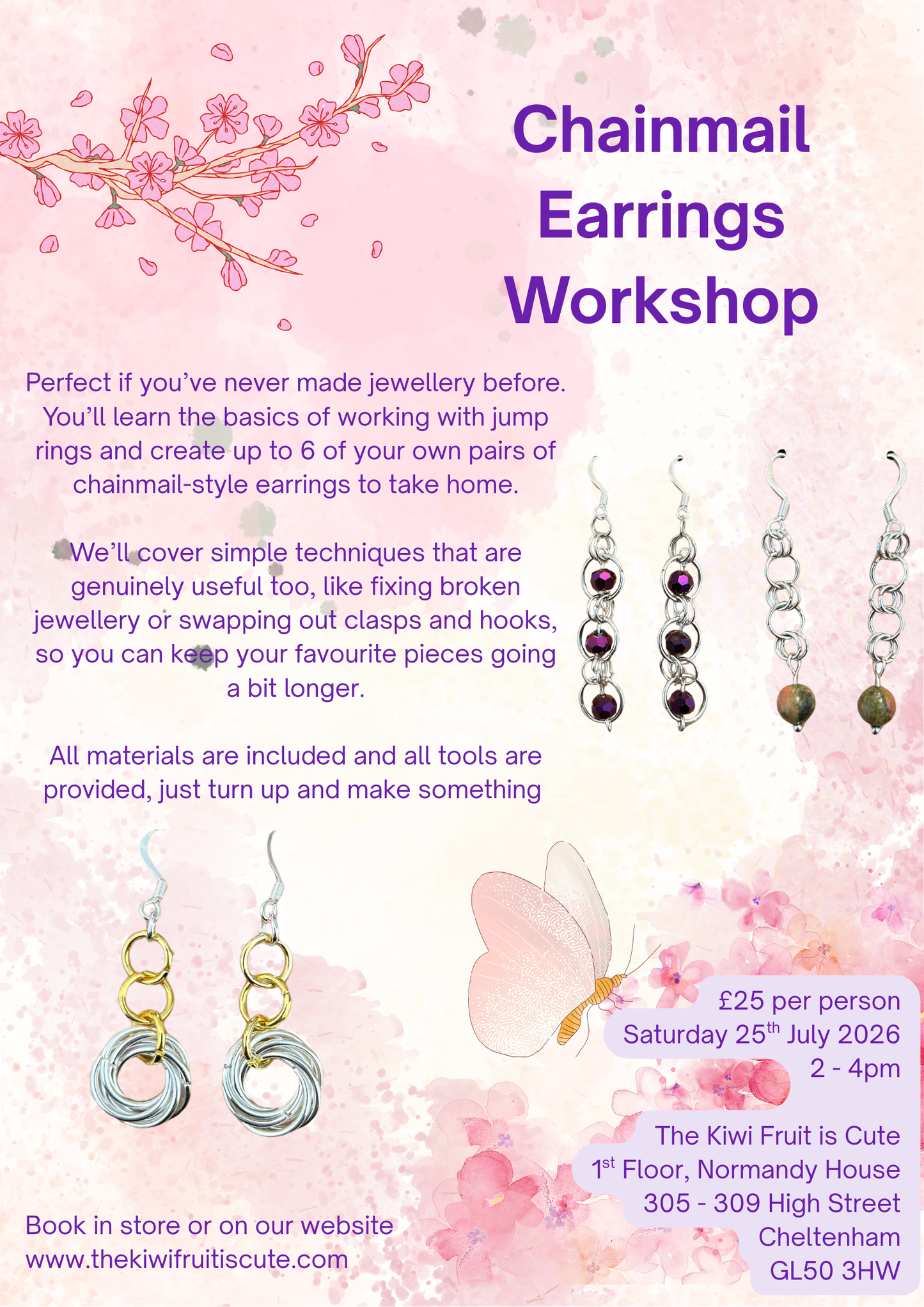 Chainmail Earrings Workshop 25/07/2026