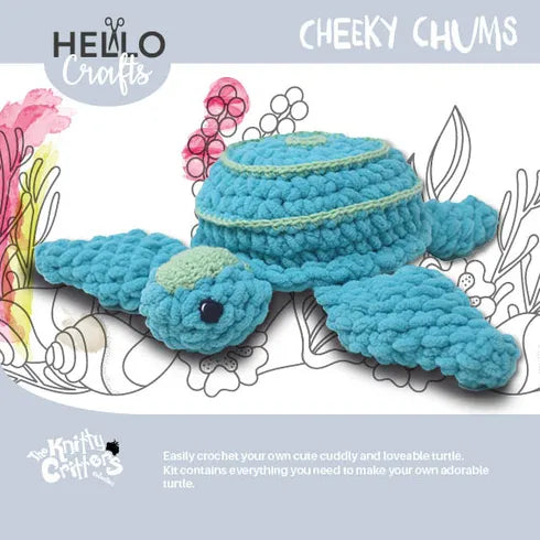 Cheeky Chums Crochet Kit - Turtle