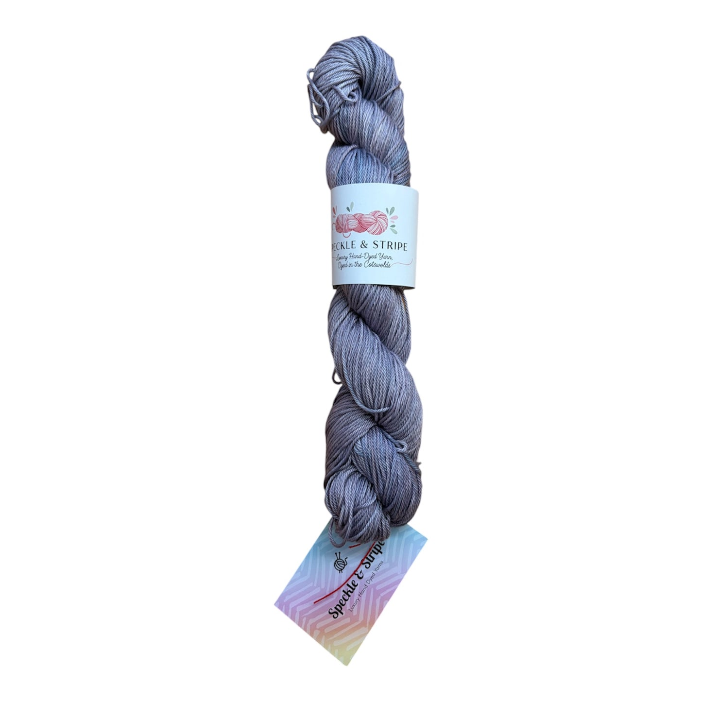 Speckle and Stripe Luxury Hand Dyed Cotton Yarn Dk 100g