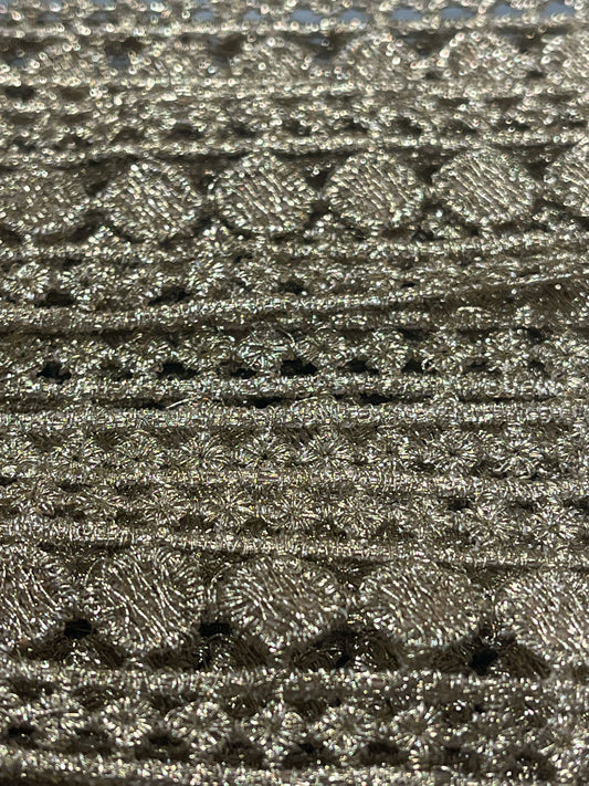 30mm Metallic Lace Trim (Price Per 25cm)