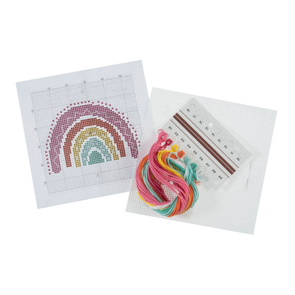 Trimits Counted Cross Stitch Kit Mini Rainbow