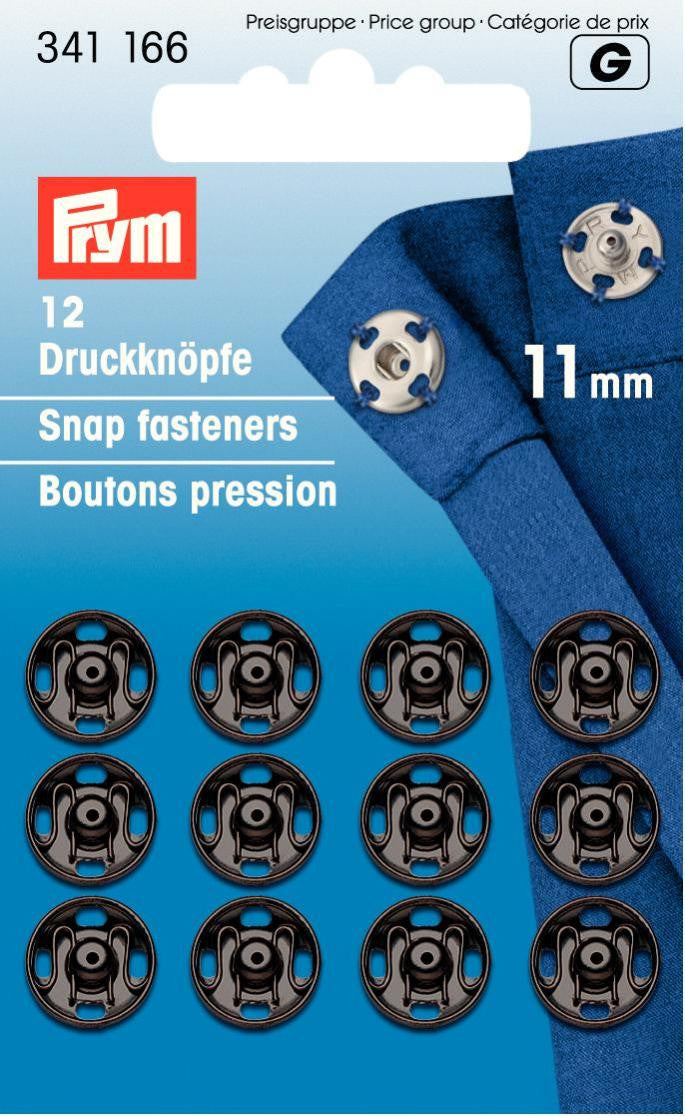 Prym Sew-On Snap Fasteners Various Sizes/ Colours