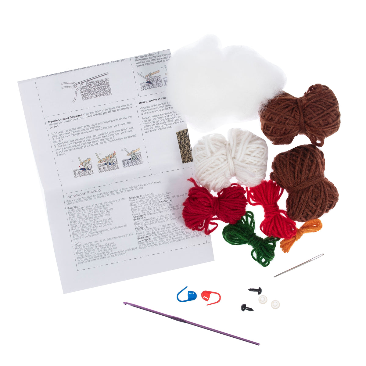 Trimits Robin and Pudding Amigurumi Crochet Kit