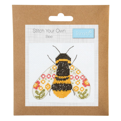 Trimits Counted Cross Stitch Kit Mini Bee