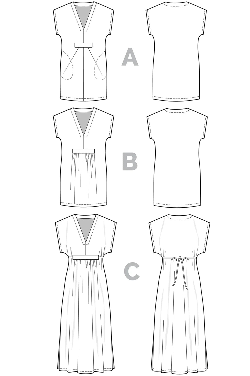 Closet Core Charlie No.12 Caftan Pattern (Physical Pattern)