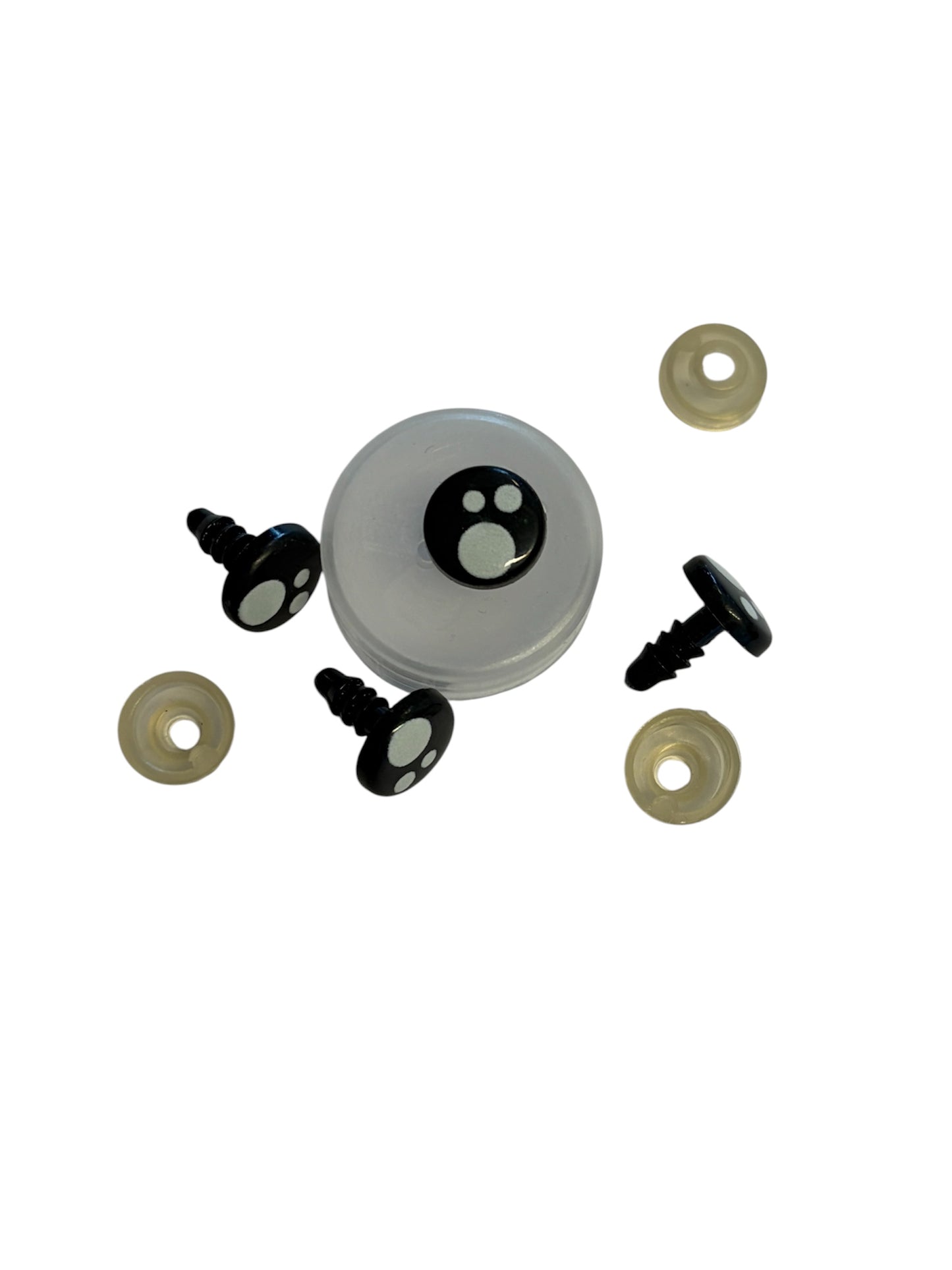 Black Kawaii Toy Safety Eyes (Various Sizes, Priced per pair)