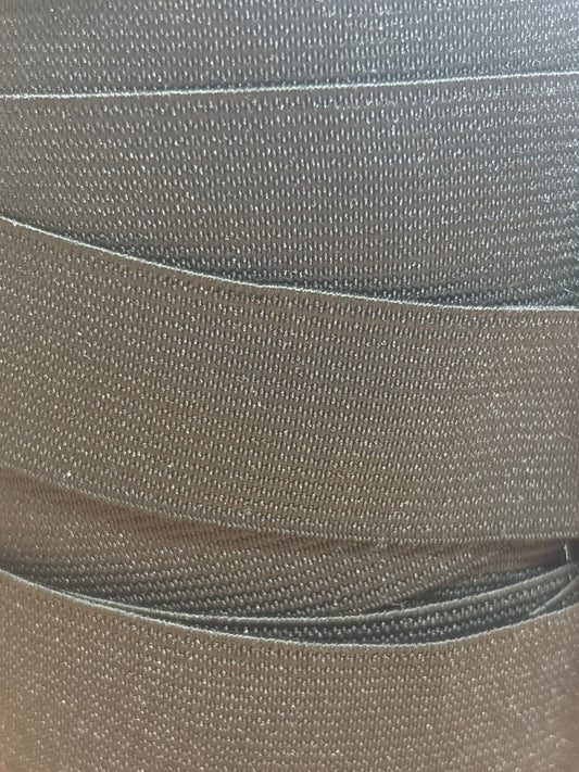 19mm Woven Elastic - Black (Price per 25cm)