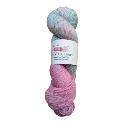 Speckle and Stripe Luxury Hand Dyed High Twist 4-Ply Sock Yarn (Various Colours)