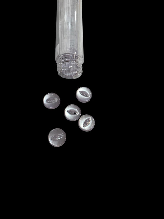 11mm 2 Hole Fish Eye Button - Pale Purple