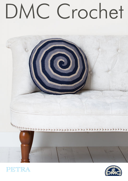 DMC Round Spiral Cushion Crochet Pattern