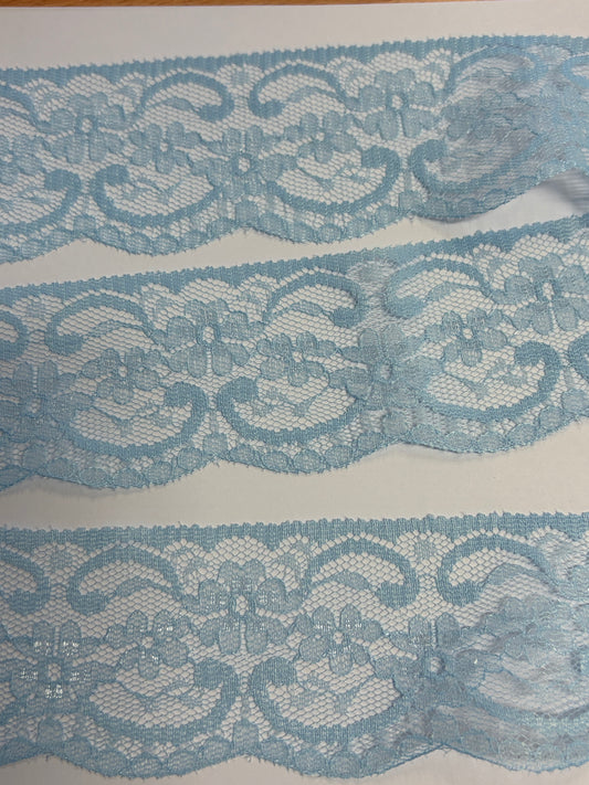 Sew Cool 50mm Floral Lace (Various Colours, Priced per 25cm)