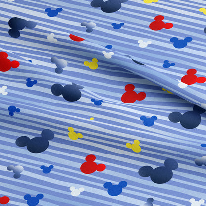 Steamboat Willie Silloutte Unlicensed Cotton Percale (Price Per 25cm)