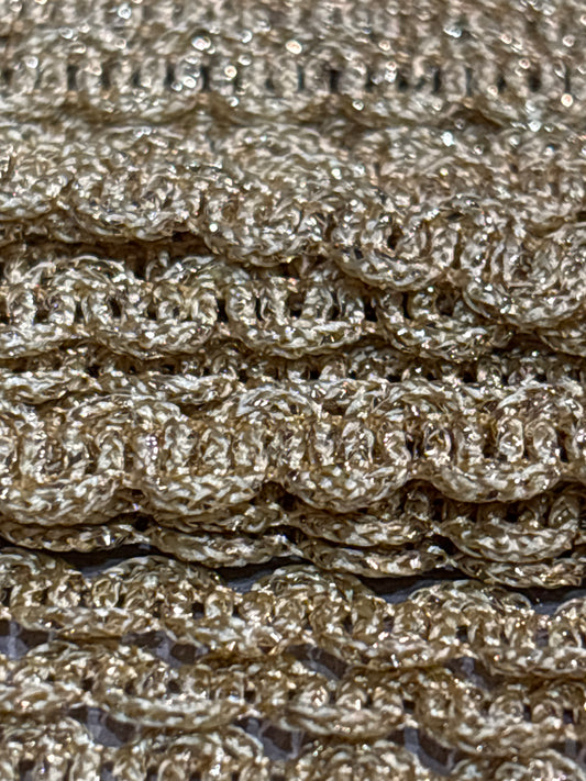 8mm Gold Wave Braid Trim (Price per 25cm)