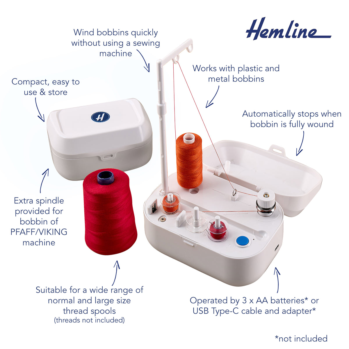 Hemline Automatic Bobbin Winder