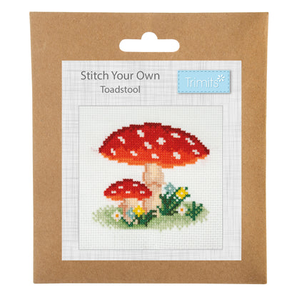 Trimits Counted Cross Stitch Kit Mini Toadstool