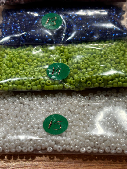 Seed Beads - 10g Pack (15 Colours available)