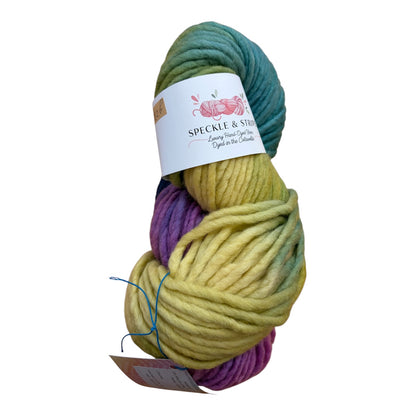 Speckle and Stripe Luxury Hand Dyed Ultra Bulky Yarn 200g