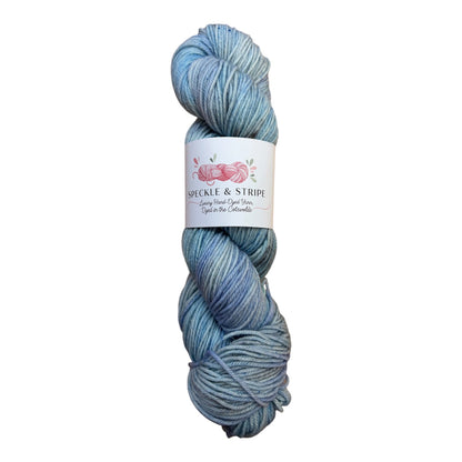 Speckle and Stripe Luxury Hand Dyed Blue Faced Leicester Dk 100g