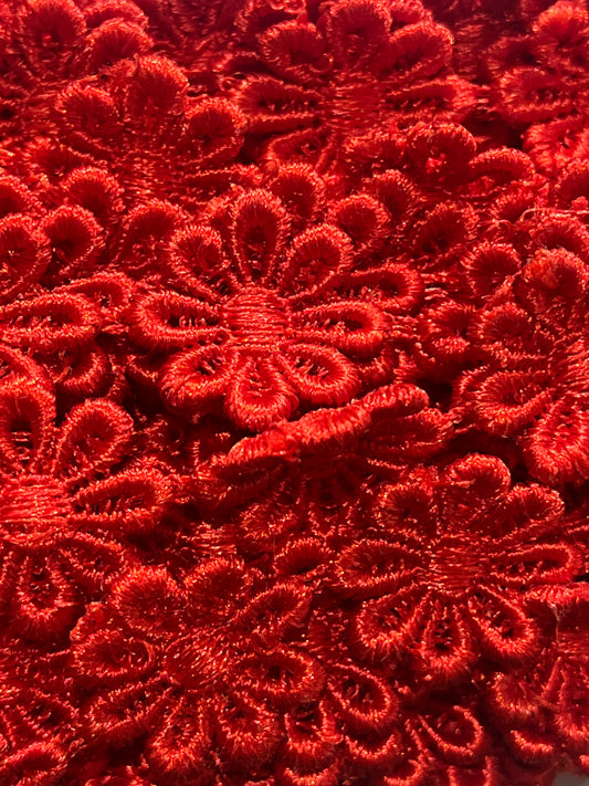 21mm Daisy Guipure Trim - 4 Colours (Price Per 25cm)