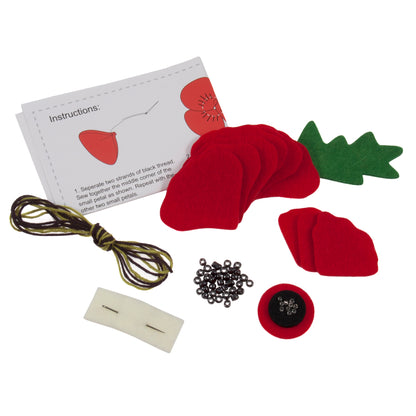 Trimits Felt Decoration Kit Poppy Brooch