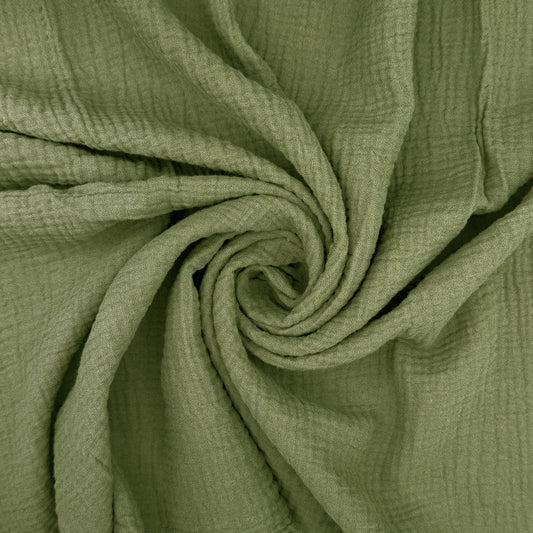 Double Gauze Plains (Various Colours, Priced per 25cm)