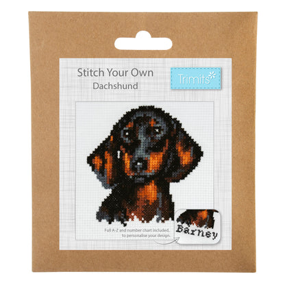 Trimits Counted Cross Stitch Kit Mini Dachshund