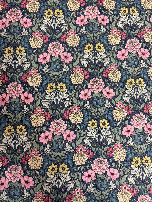 Dahlia Garden inspired 100% Cotton (price per 25cm)