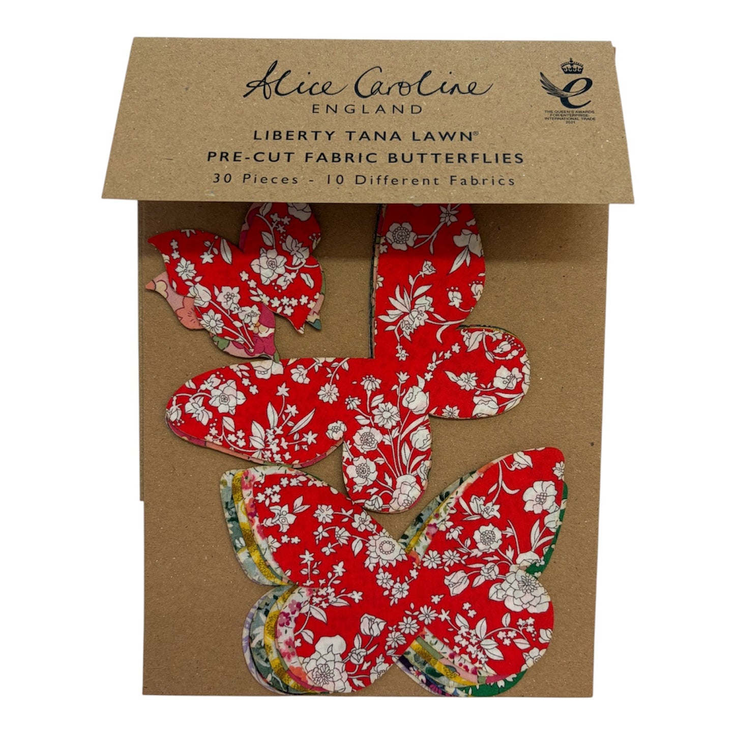Alice Caroline Liberty Pre - Cut Fabric Butterflies (various colours)