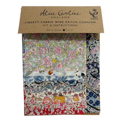 Alice Caroline LibertyFabric Nine Patch Cushion Kit (Various Colours)