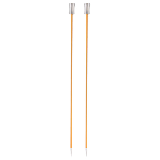 Knit Pro Single Ended Knitting Pins - Zing 30cm (3.75mm-5mm)