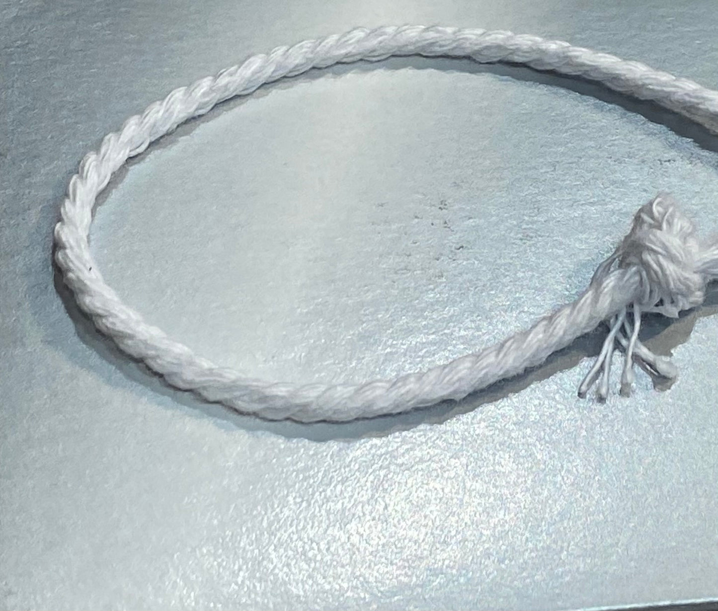 4.5mm Bleached Cotton Piping Cord (Price per 25cm)