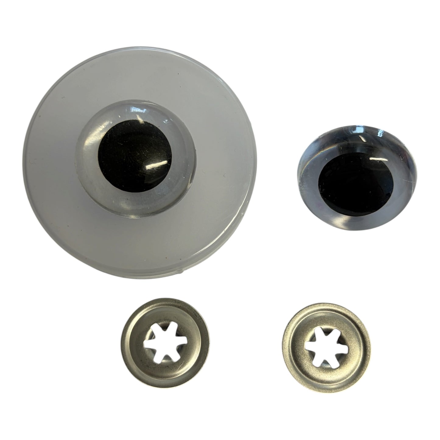 30mm Clear/ Black Toy Safety Eye Pair