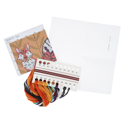 Trimits Counted Cross Stitch Kit Mini Fox