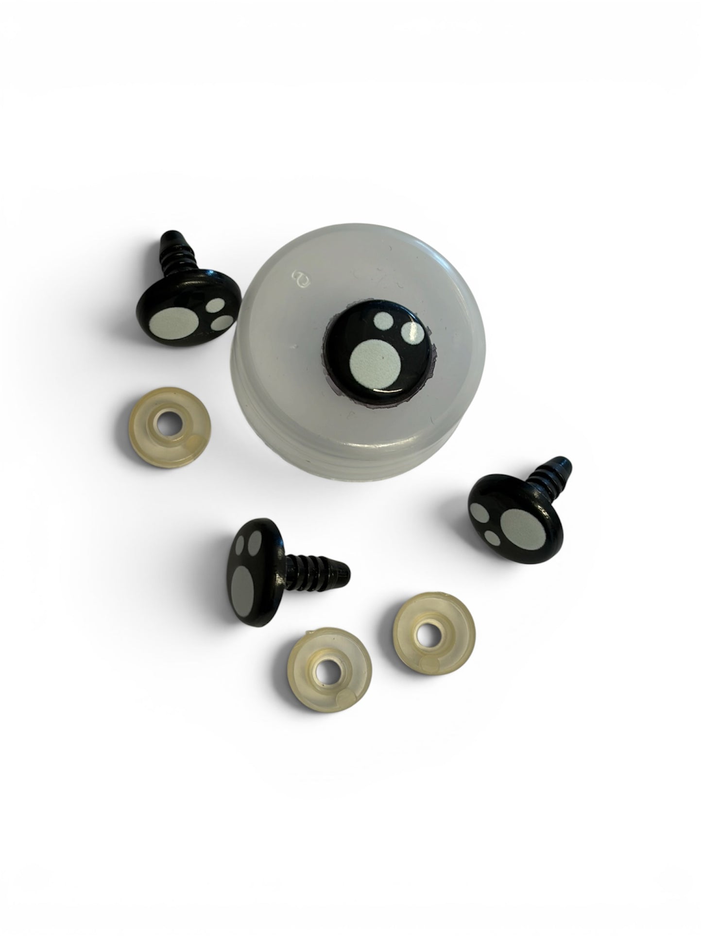 Black Kawaii Toy Safety Eyes (Various Sizes, Priced per pair)