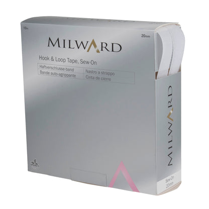 20mm Milward Sew-On Hook and Loop Tape (Price per 25cm)