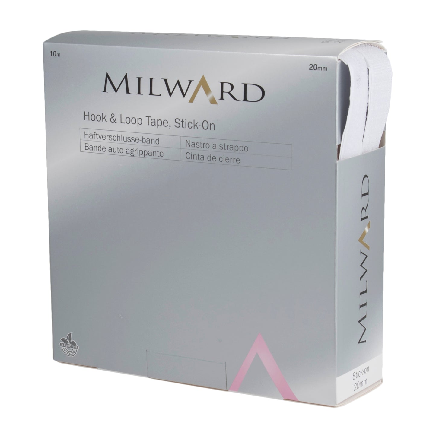 20mm Milward Stick & Stick Tape  - Black or White (Price per Metre)