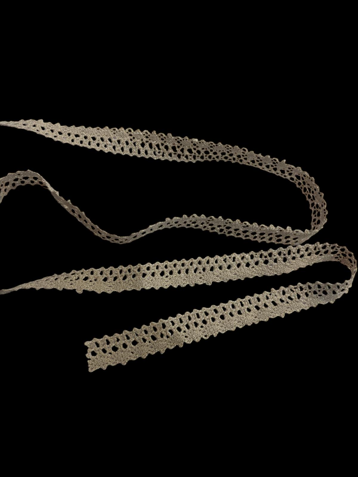 15mm Stephanoise Natural Cotton Lace Trim (Price per 25cm)