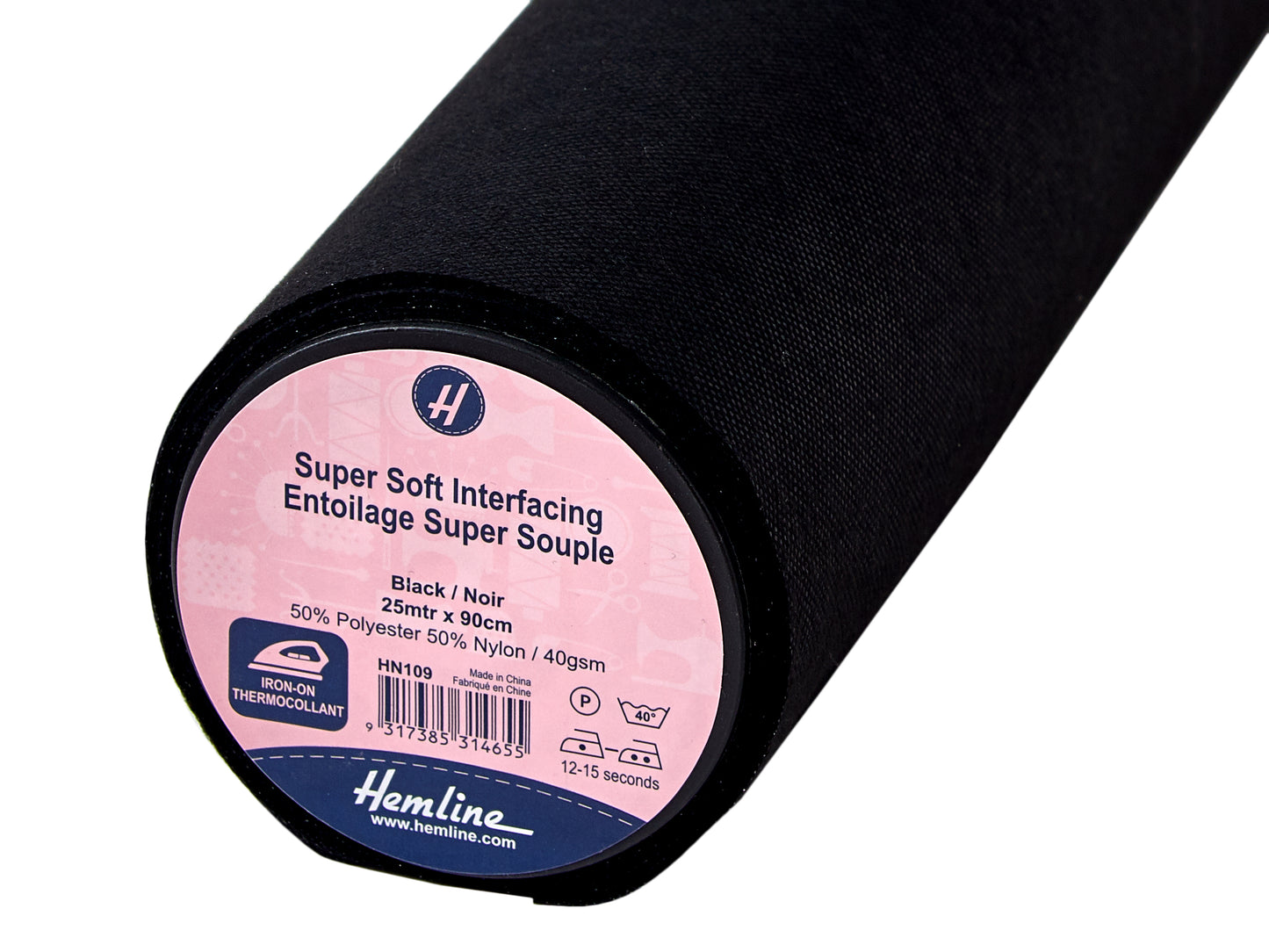 Hemline Supersoft Iron-on Interfacing - 2 Colours (Price Per 25cm)