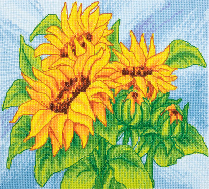 Trimits Counted Cross Stitch Kit Large Sunflowers
