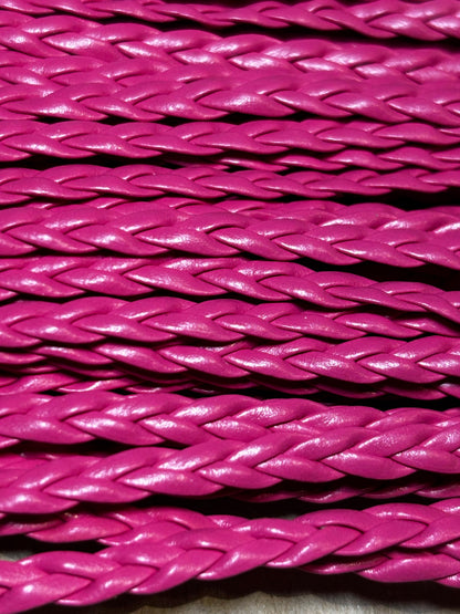 5mm PVC Plait Braid - 10 Colours Available (Price Per 25cm)
