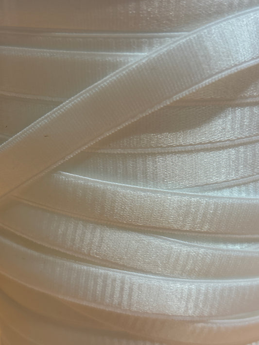 12mm White Bra Strap Elastic (Price per 25cm)