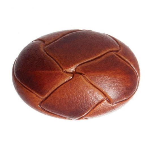 25mm Oval Leather Look Shankback Button