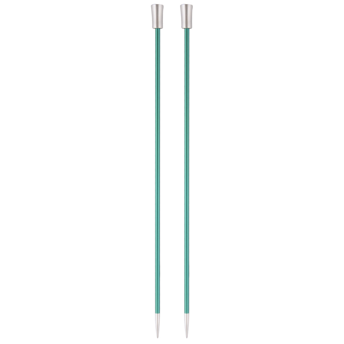 Knitpro Zing 40cm Aluminium Single Point Knitting Needles (Various Sizes)