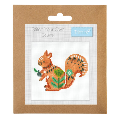 Trimits Counted Cross Stitch Kit Mini Squirrel