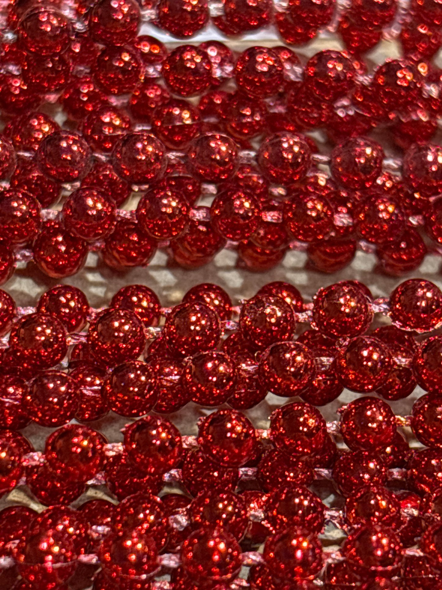 3mm Mardi-Gras Bead String (Price per 25cm)