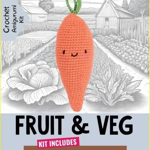 Crochet Amigurumi Kit - Carrot