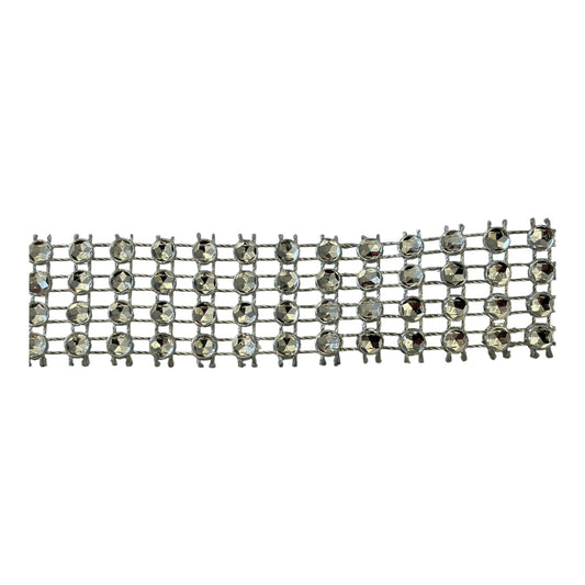20mm Silver Gem Look Trim (Priced per 25cm)