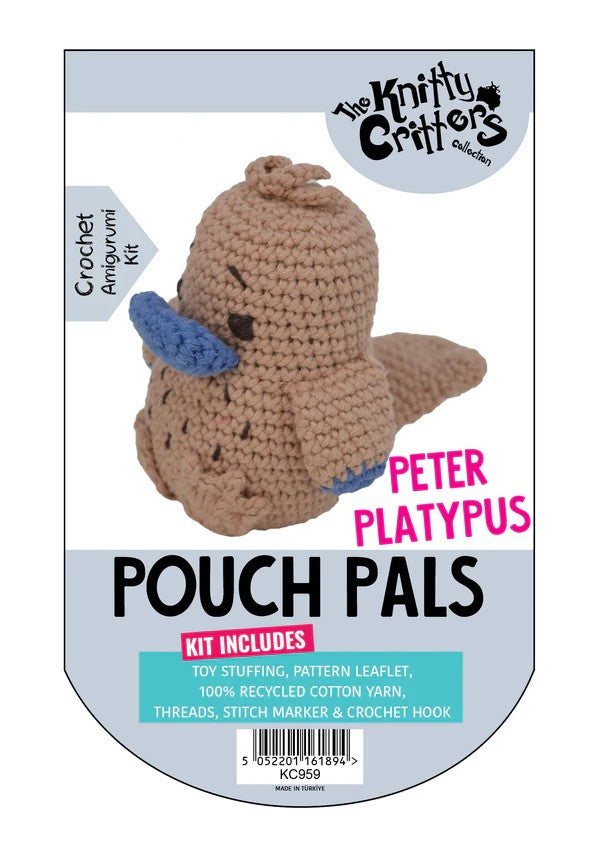 Pouch Pals Amigurumi Crochet Kit Peter Platypus