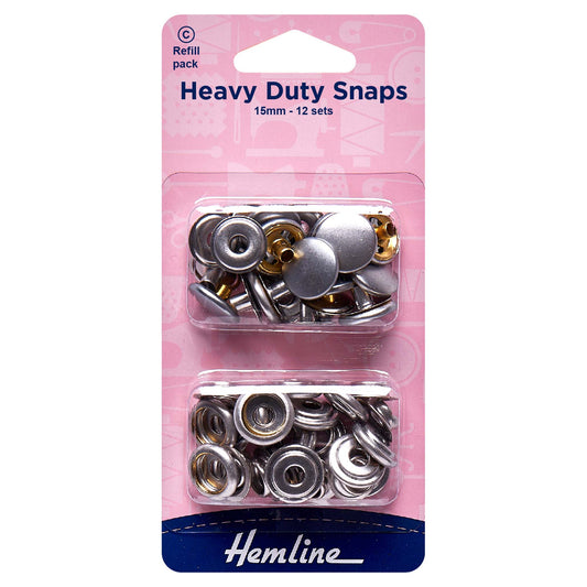 Hemline 15mm Heavy Duty Snaps